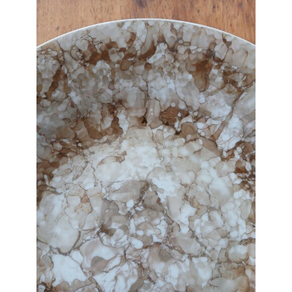 2 Georges Briard Marble Ware Brown Coupe Soup Bowls mid century modern - Picture 3 of 7